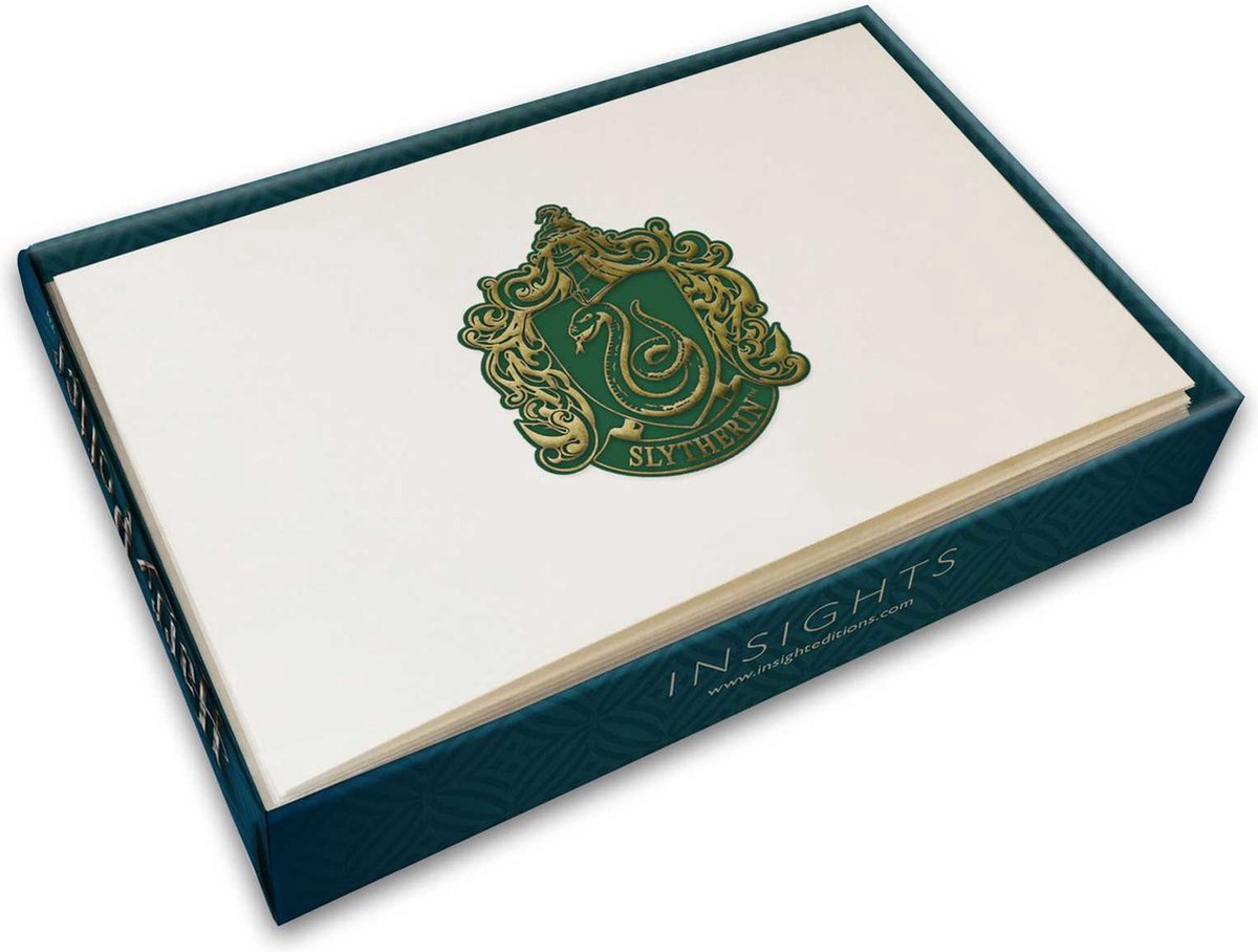 Harry Potter: Slytherin Foil Note Cards (Set of 10)