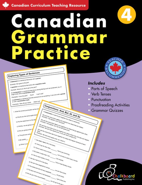 Canadian Grammar Practice 4 - cover