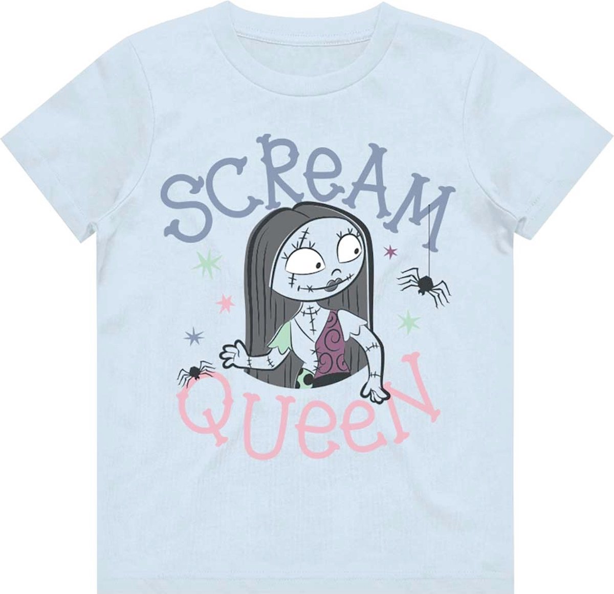 Disney The Nightmare Before Christmas Kinder Tshirt -Kids tm 6 jaar- Scream Queen Blauw
