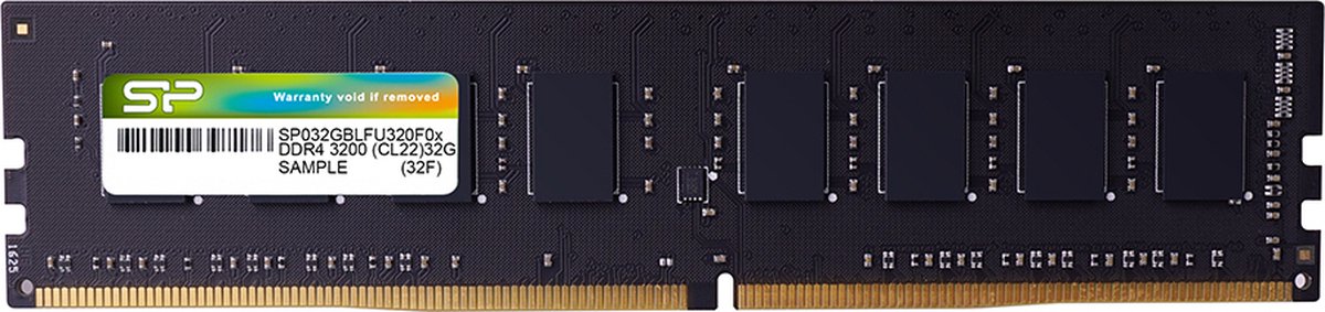 Silicon Power SP032GBLFU266X02, 32 GB, 1 x 32 GB, DDR4, 2666 MHz, 288-pin DIMM