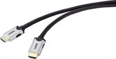 SpeaKa Professional SP-9063160 HDMI-kabel HDMI Aansluitkabel HDMI-A-stekker, HDMI-A-stekker 0.50 m Zwart Ultra HD (8K)