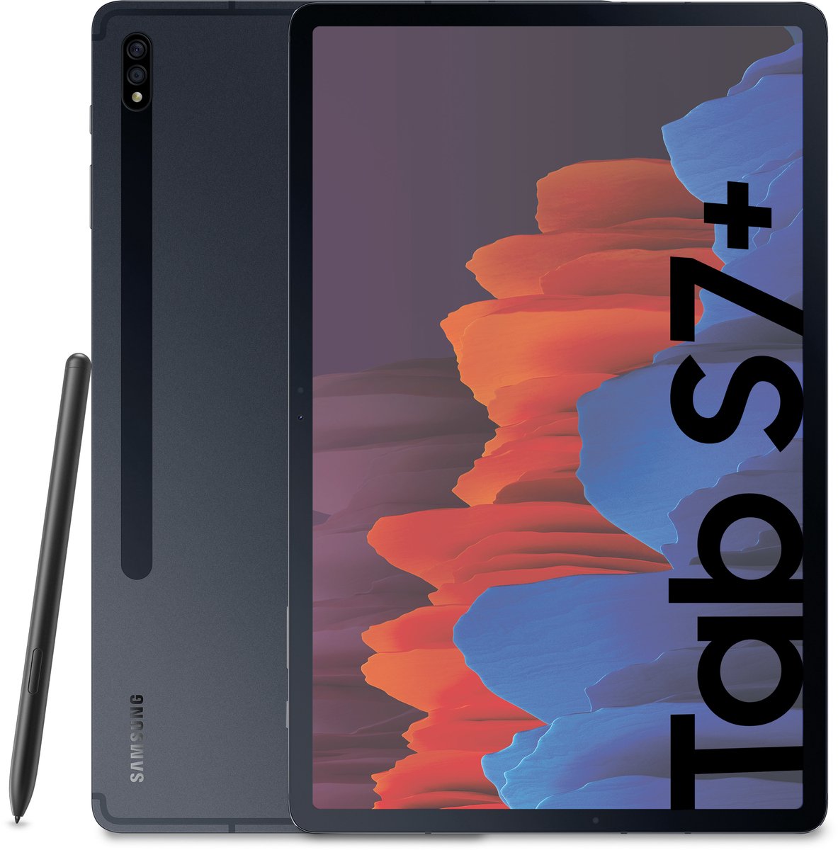 Samsung Galaxy Tab S7+ SM-T970 5G LTE 128 GB 31,5 cm (12.4") Qualcomm Snapdragon 6 GB Wi-Fi 6 (802.11ax) Android 11 Zwart