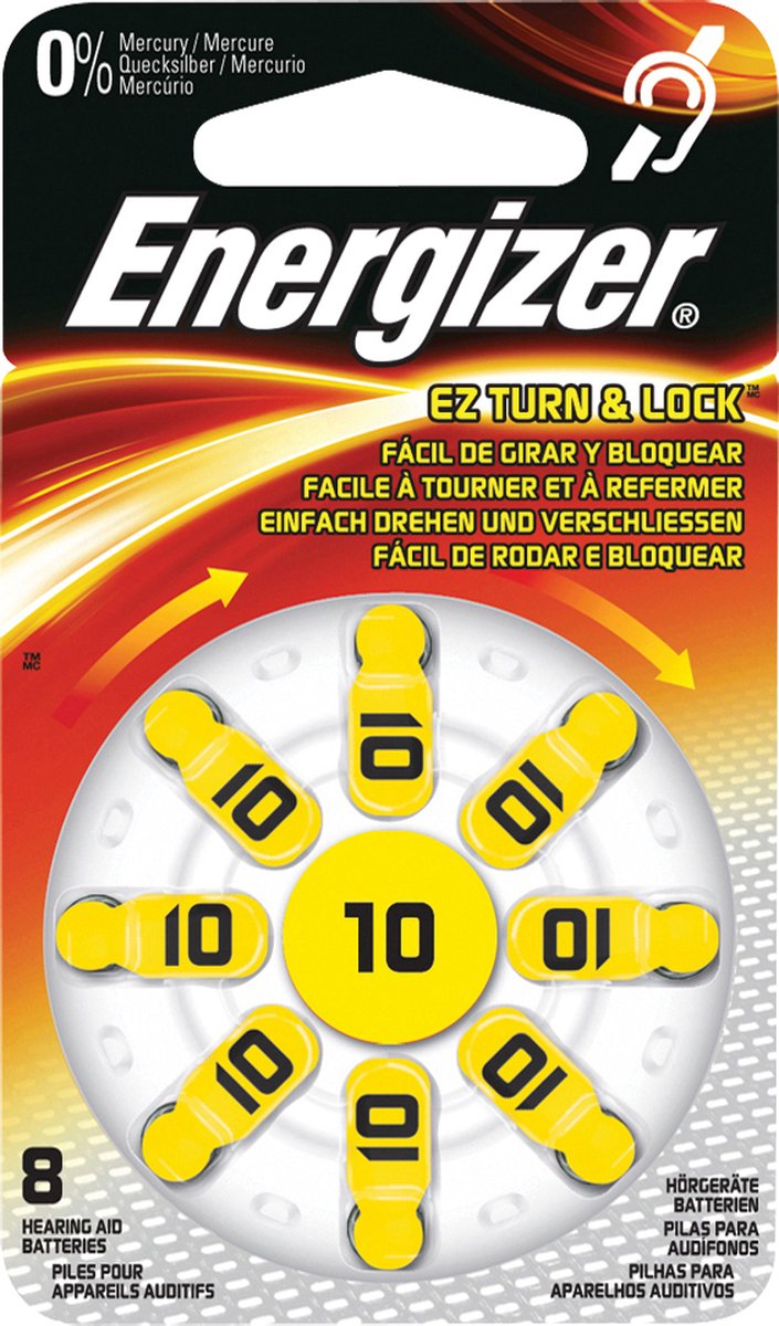 Energizer Zinc-Air Batterij PR70 1.4 V 8-Blister