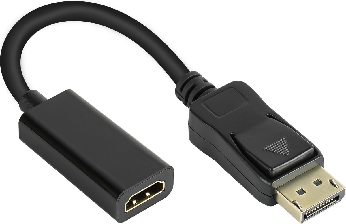 Alcasa DP-AD08 video kabel adapter 0,2 m DisplayPort HDMI Zwart