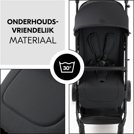 hauck Shop N Care, Dusty Blue - Kinderbuggy met Ligstand vanaf Geboorte tot 22 kg, Snack- en Bekerhouder, Compact Inklapbaar, Zonnekap met UV 50 , XL Mand tot 3 kg