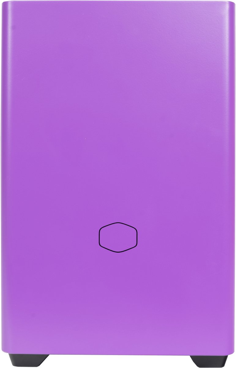 Cooler Master MasterBox NR200P Small Form Factor (SFF) Zwart, Paars