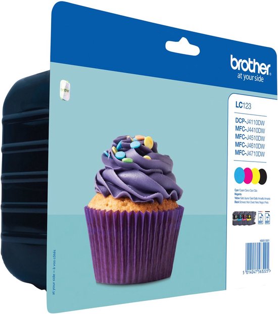 Brother LC-123VALBP - Inktcartridge - Zwart/ Cyaan / Magenta / Geel