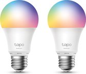 Tapo L530E Slimme Ledlamp E27- Grote Fitting- Wit & Kleur- WiFi- 2 pack