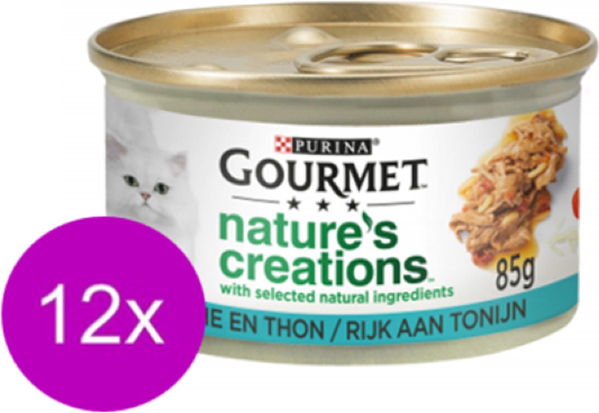 Gourmet Gourmet Nature's Creations - Tonijn in Blik - Kattenvoer - 85g