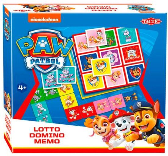 Paw Patrol 3-in-1 : Memo - Lotto - Domino