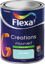 Flexa Creations - Muurverf - Extra Mat - Aqua Blue - KvhJ 2004 - 1L