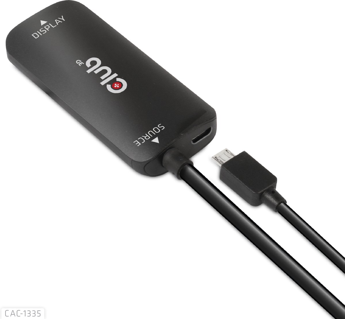CLUB3D HDMI + Micro USB to DisplayPort© 4K120Hz or 8K30Hz M/F Active Adapter