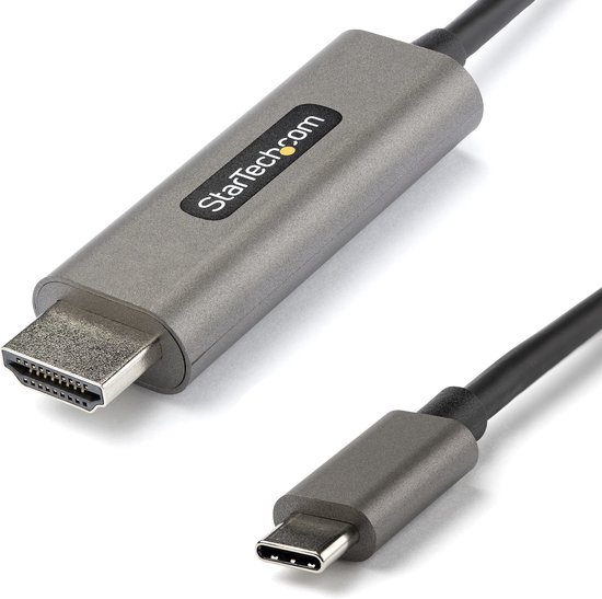 StarTech.com Câble Adaptateur Graphique USB-C vers HDMI 4K 60Hz HDR10 5m - Ultra HD USB Type-C vers HDMI 4K 2.0b - Convertisseur Graphique USB-C vers HDMI HDR - DP 1.4 Alt Mode HBR3 (CDP2HDMM5MH)