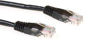 ACT Câble de raccordement UTP CAT5E noir de 1,5 mètre avec connecteurs RJ45