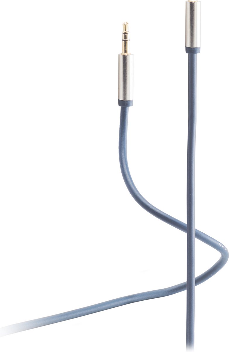 Flexline®-3,5mm Klinken-Verlängerung Stecker/ Buchse 1,5m
