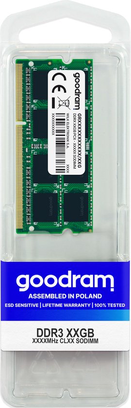 Goodram 4GB DDR3 SODIMM 1600MHz (1 x 4 GB)