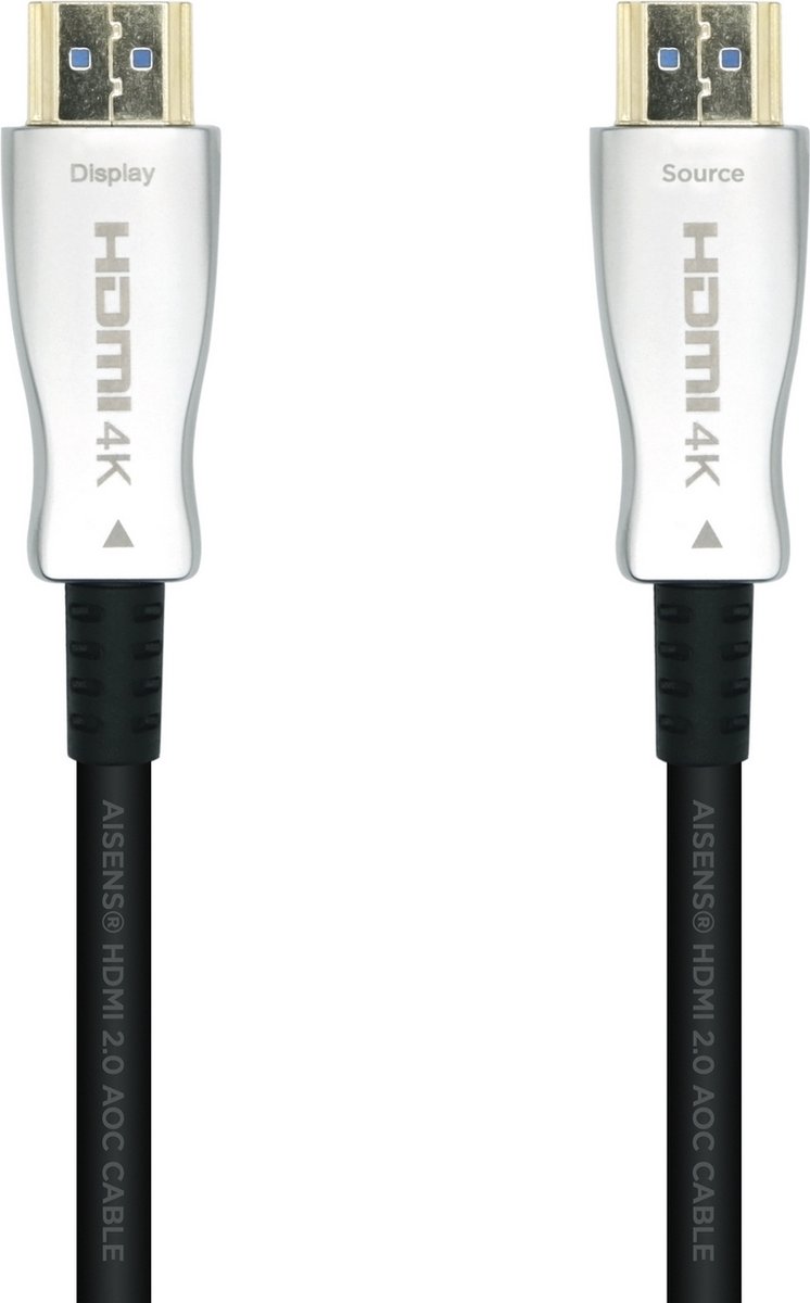 HDMI Cable Aisens V2.0 AOC Premium 4K High speed Black 20 m