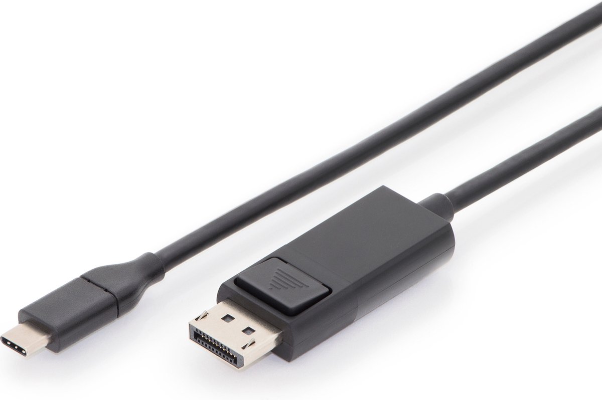 Digitus AK-300333-020-S - Displayport Kabel 2 m USB Type-C DisplayPort Zwart