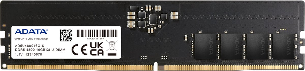 RAM geheugen Adata AD5U480016G-S DDR5 SDRAM DDR5 16 GB CL40