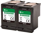 G&G Huismerk Inktcartridge Alternatief voor HP 302 302XL Multipack - Hoge Capaciteit /  2-pack Zwart