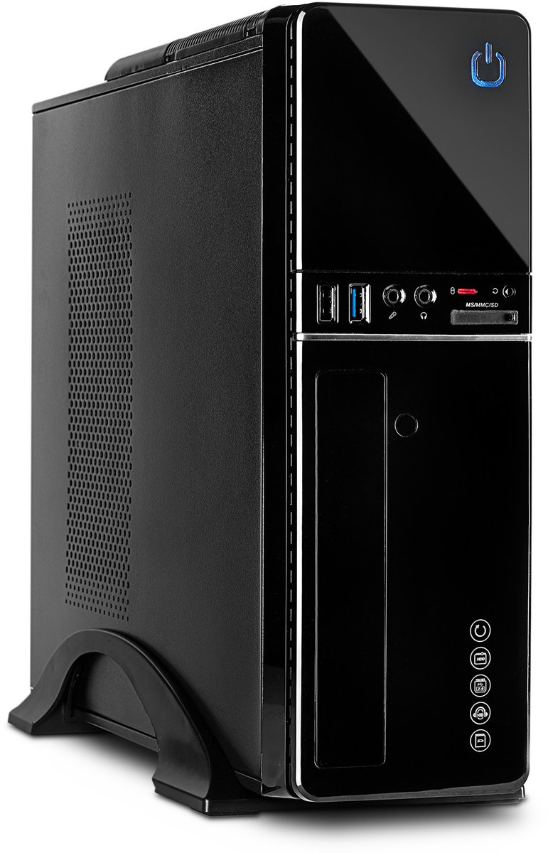 Inter-Tech IT-607 Desktop Zwart