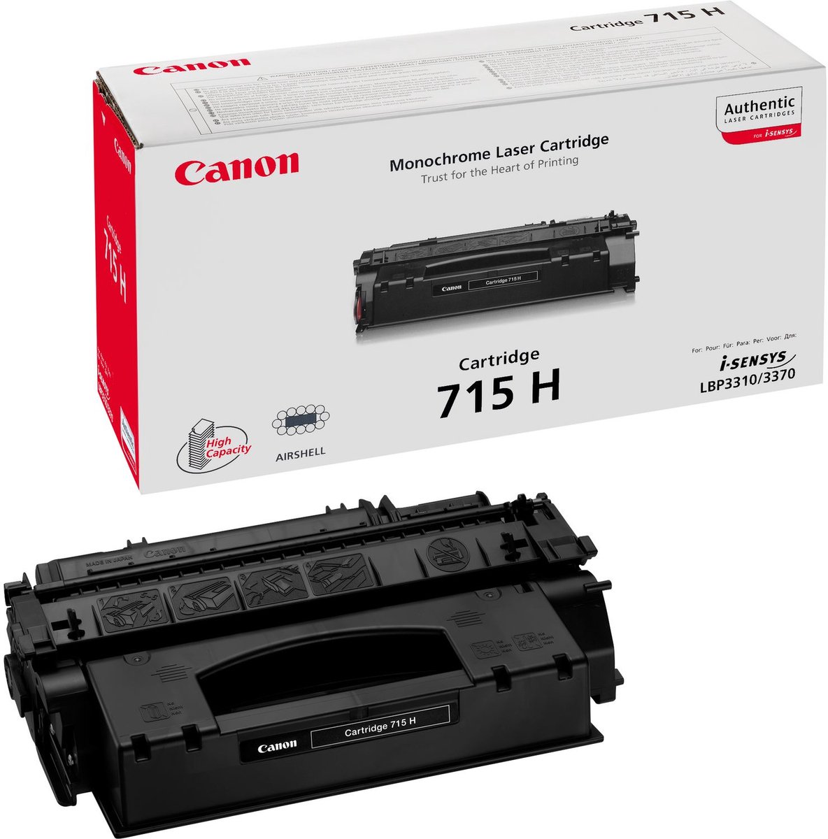 Image of Canon 715 Tonercartridge - Zwart / HC