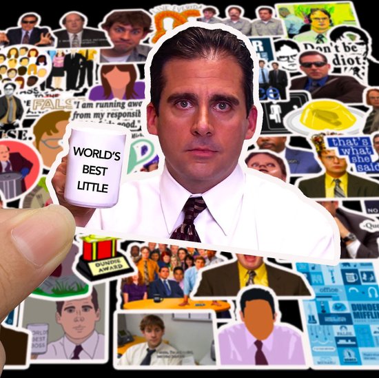 The Office Stickers - Michael Scott - set 50 stuks - Laptop Stickers - Stickervellen - van Theo