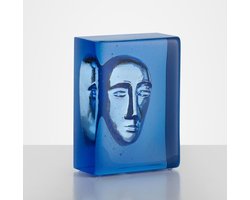 Kosta Boda Sculptuur Bertil Vallien Man Azuurblauw