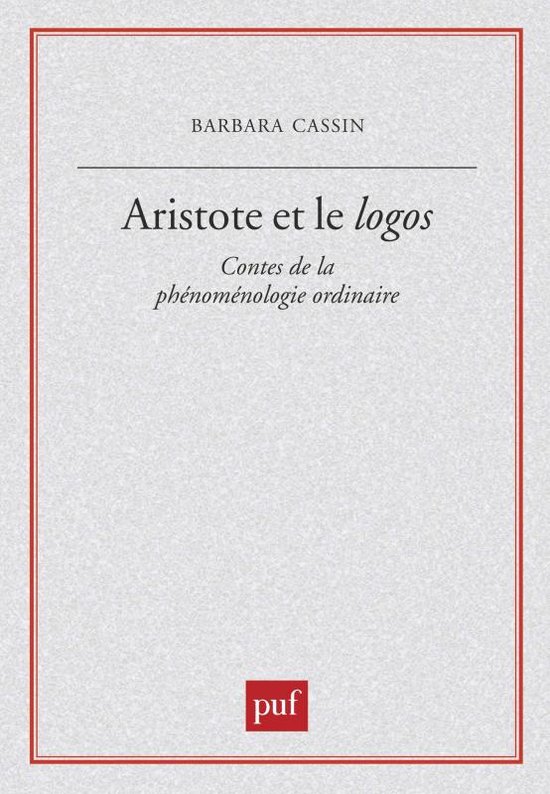 ISBN Aristote et le logos boek Filosofie Frans 176 pagina's
