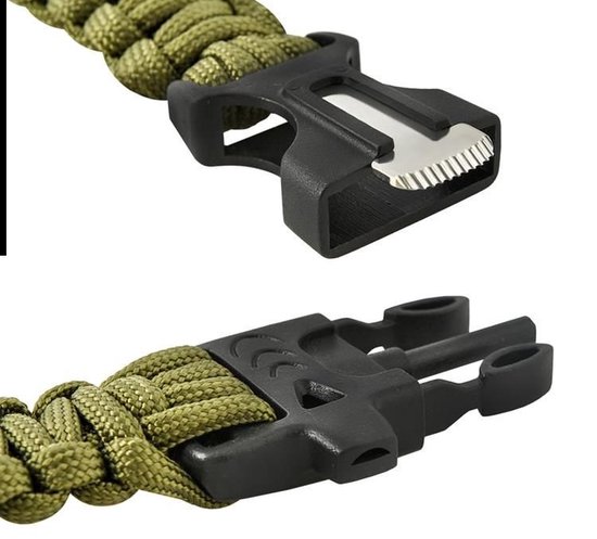 Multifunktions-Überlebens armbanduhr Outdoor-Kit Notfall messer Pfeife Kompass F Multifunktions-Überlebens armbanduhr Outdoor-Kit Notfall messer Pfeife Kompass F