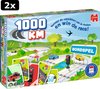 Afbeelding van het spelletje 2x Jumbo 1000KM Bordspel - Gezelschapsspel voor kinderen