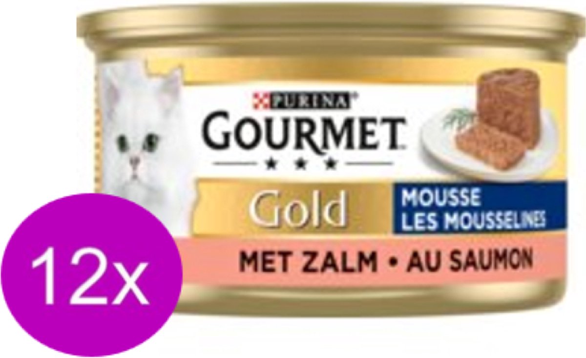Gourmet Gourmet Gold - Mousse Zalm - Kattenvoer - 85g