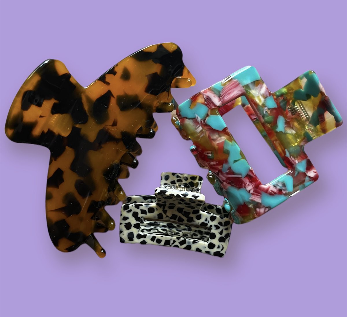 Haarclip- 3 stuks- kleurrijk- vrouwen- cadeau-sinterklaas-schoencadeautjes sinterklaas