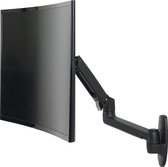 Ergotron 45-243-224 1-voudig Monitor-wandbeugel 38,1 cm (15) - 86,4 cm (34) Draaibaar, In hoogte verstelbaar, Kantelbaar, Zwenkbaar