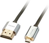 HDMI to Micro HDMI Cable LINDY 41680 50 cm Black/Grey