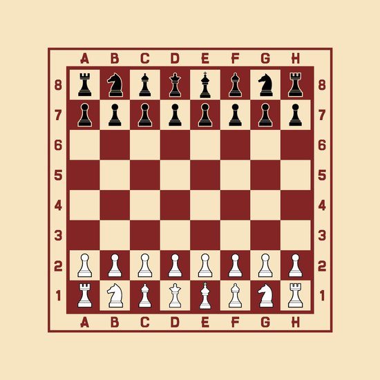 Thumbnail van een extra afbeelding van het spel Tafeltje met schaakbord print incl. stukken - zwart - MET opdruk stukken