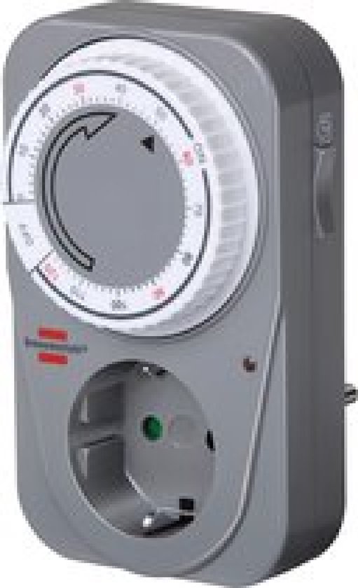 Minuterie Mécanique Prise Brennenstuhl MC 120 - Compte à Rebours Jusqu'à 120 Min - Sécurité Enfant - 230V/16A - 9