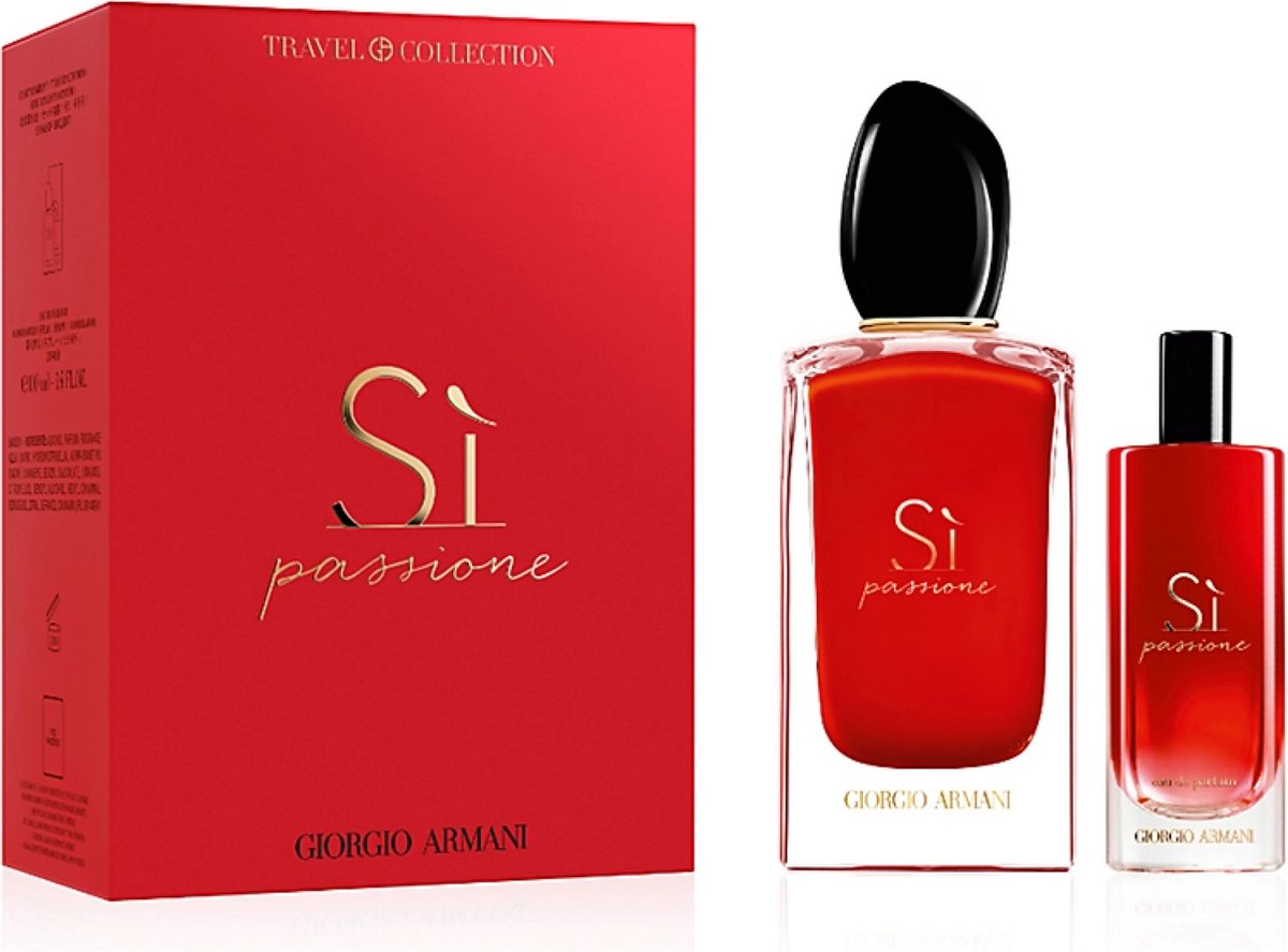 Set Giorgio Armani - Si Passione - Eau de Parfum - 100 ml + 15 ml