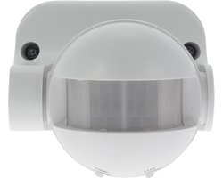 Q-Link Bewegingsmelder - Opbouw Wand- en Plafondmontage - PIR Sensor met Schemerschakelaar - Reikwijdte 1-8 Meter - Detectiehoek 180° - Max. 1200 Watt - Spatwaterdicht IP44 - Wit