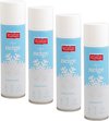 4x Kunstsneeuw Spray, 250 ml - valse sneeuw - kerst - witte sneeuw voor decoratie gebruik.