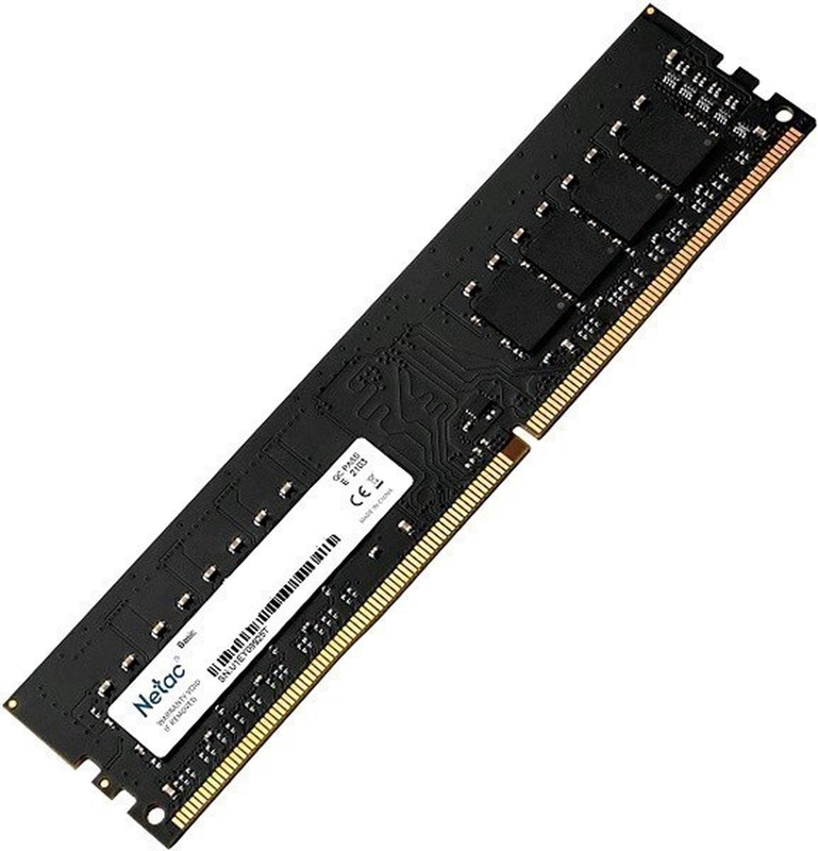 Netac Basic, 8 GB, 1 x 8 GB, DDR4, 3200 MHz, 288-pin DIMM