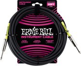 Gitaarkabel 6m Ernie Ball EB-6046 PVC Zwart en Groen