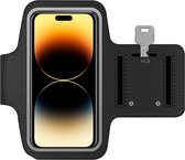 Arara Armband Geschikt voor iPhone 14 pro sportarmband - hardloopband - Sportband hoesje - zwart