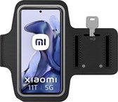 Arara Armband Geschikt voor Xiaomi 11T sportarmband - hardloopband - Sportband hoesje - zwart