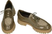 Softwaves -Dames - kaki/camouflage - lage gesloten schoenen - maat 39