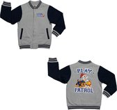 Paw Patrol College Vest - Play Patrol - Grijs/Donkerblauw - Maat 86/92
