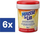 Mousse de Lin - Savon doux naturel - 6 x 1kg - Pack économique