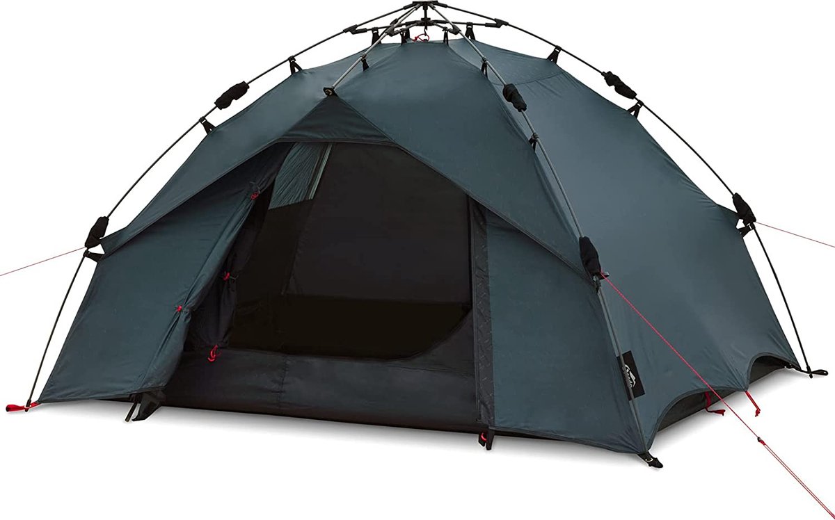 Qeedo Quick Ash 2, camping tent 2 persoons, pop up tent (Quick-Up-System)