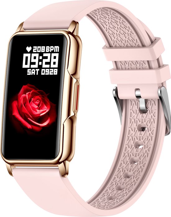 LIGE Smartwatch Voor Dames – 1,47 Inch HD, Hartslag, SpO2, Slaap, 24 Sportmodi, IP68, Roze
