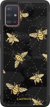 Casimoda® hoesje - Geschikt voor Samsung Galaxy A71 - Bee Yourself - Zwart TPU Backcover - Geen opdruk - Zwart